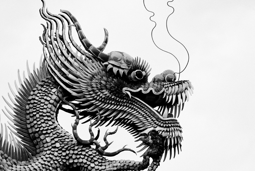 Taipeh – Dragon on a Temple Roof